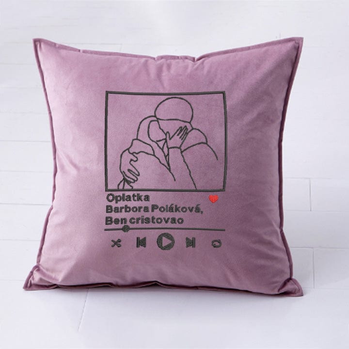 Embroidered pillow Case - (1 pair)