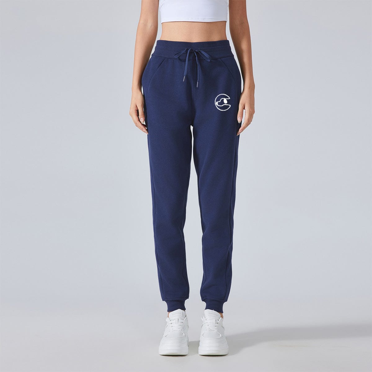 Stylish embroidery base fall sweatpants | comfortable everyday everything