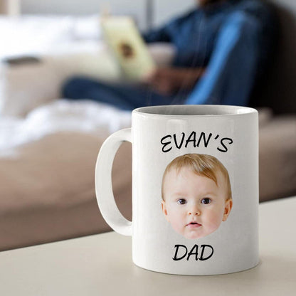 Taza de fotos de cara de bebé personalizada