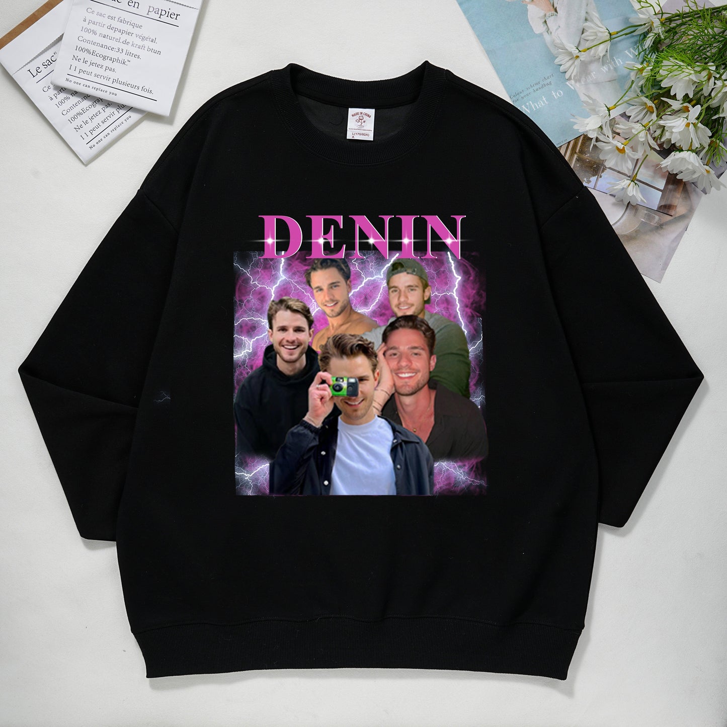 T-Shirt/Sweatshirt mit individuellem Fotodruck – Geschenk für Familienmitglieder, Tierliebhaber