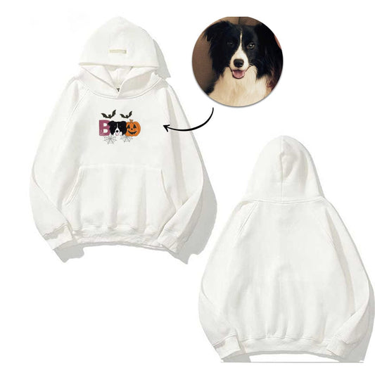 Custom embroidery personalized Halloween BOO pet custom men and women retro street couple sportswear