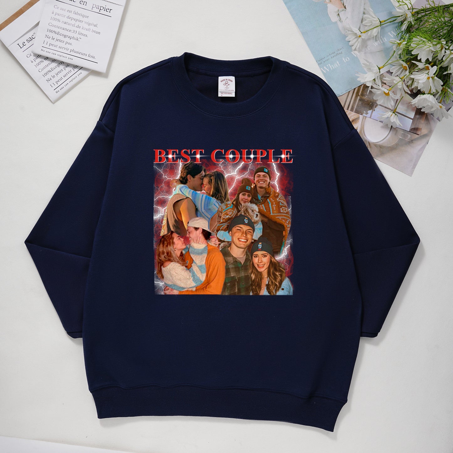 T-Shirt/Sweatshirt mit individuellem Fotodruck – Geschenk für Familienmitglieder, Tierliebhaber