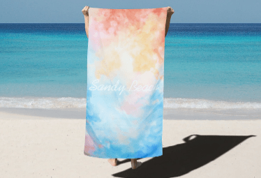 Cross-border hot microfiber quick drying beach towel double-sided velvet sports towel beach swimming absorbent print Floral bath towel