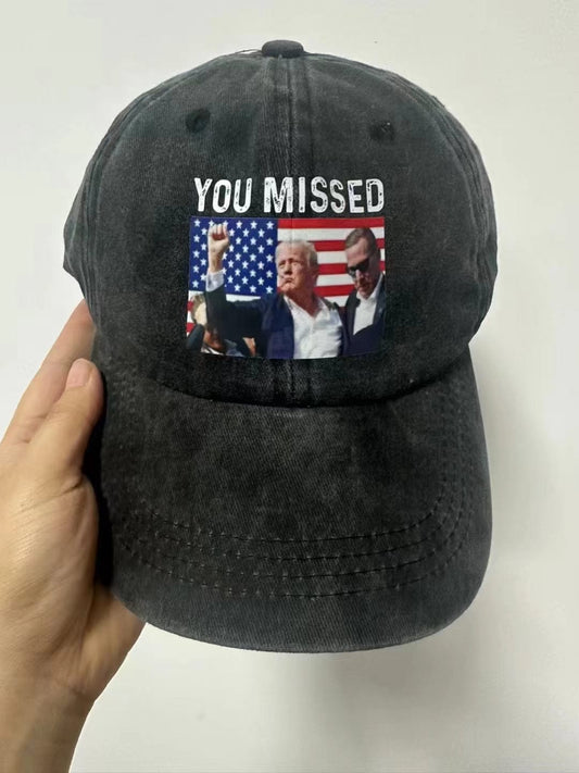 Fight! 2024 Shot Hat for Donald Trump Supporter