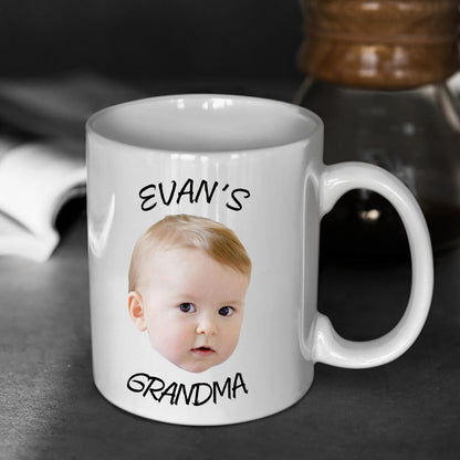 Taza de fotos de cara de bebé personalizada