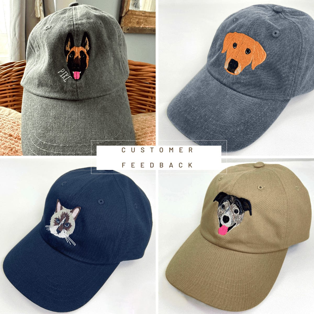 Tappo ricamato a colori personalizzato, personalizzato il tuo cappello