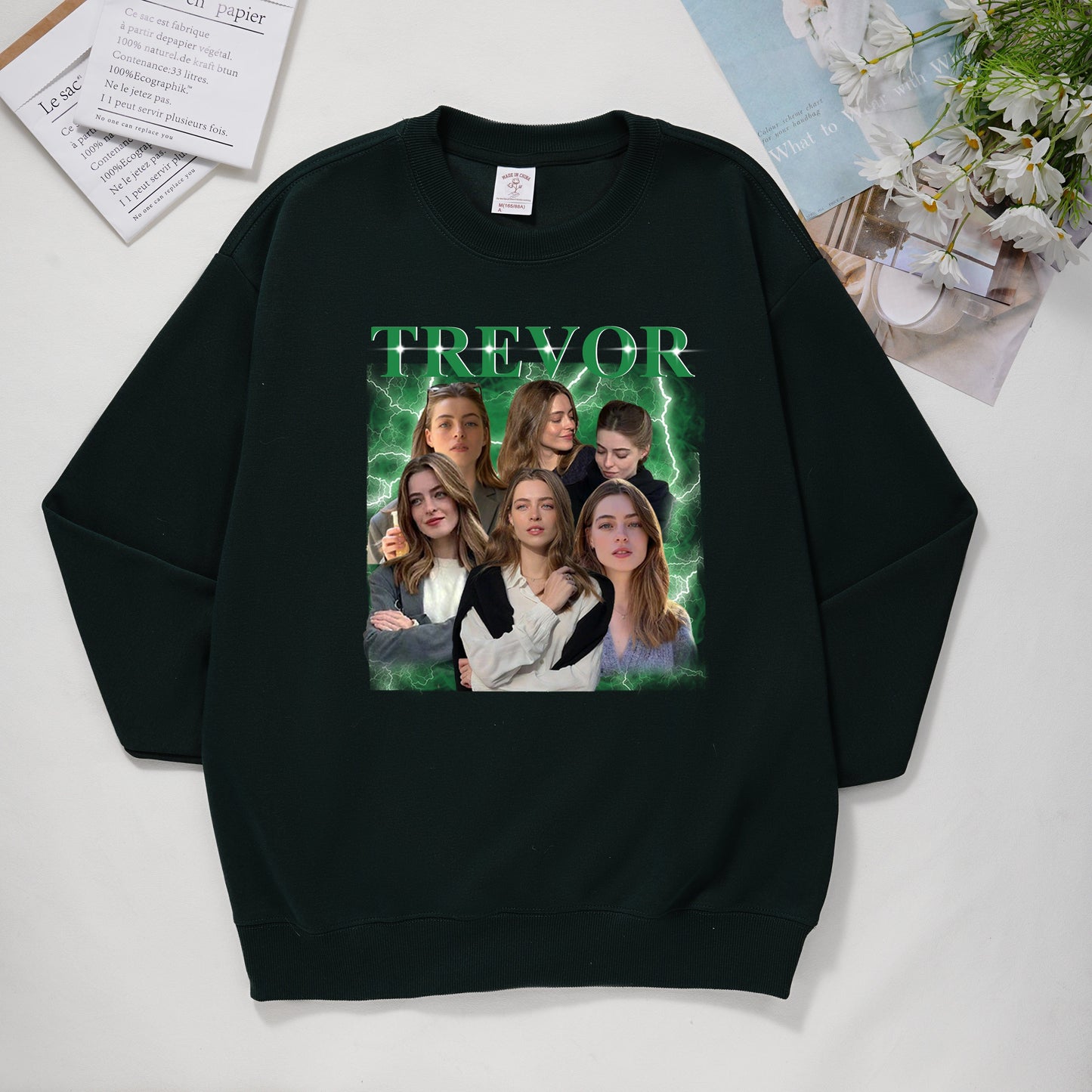 T-Shirt/Sweatshirt mit individuellem Fotodruck – Geschenk für Familienmitglieder, Tierliebhaber