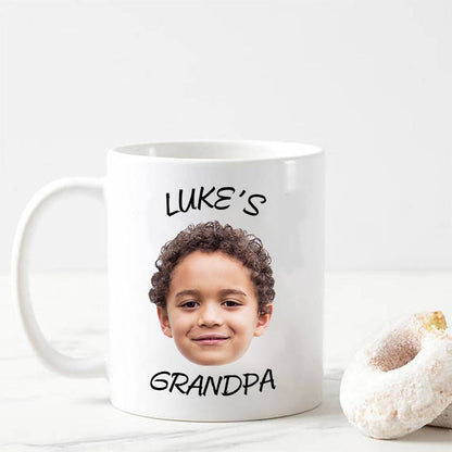 Tasse photo personnalisée avec visage de bébé