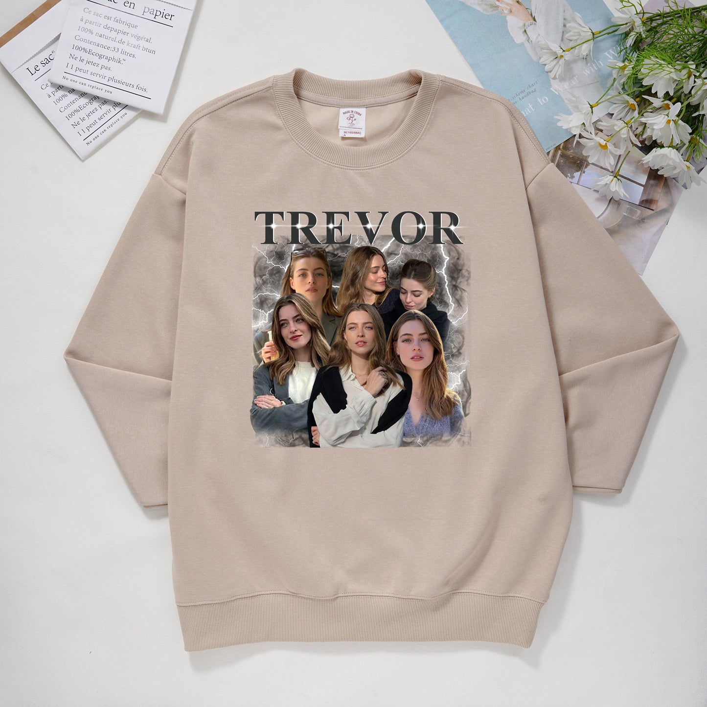 T-Shirt/Sweatshirt mit individuellem Fotodruck – Geschenk für Familienmitglieder, Tierliebhaber