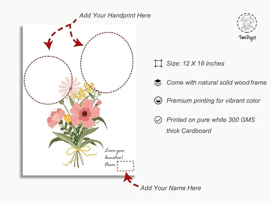 Flower Bouquet Handprint Art Kit