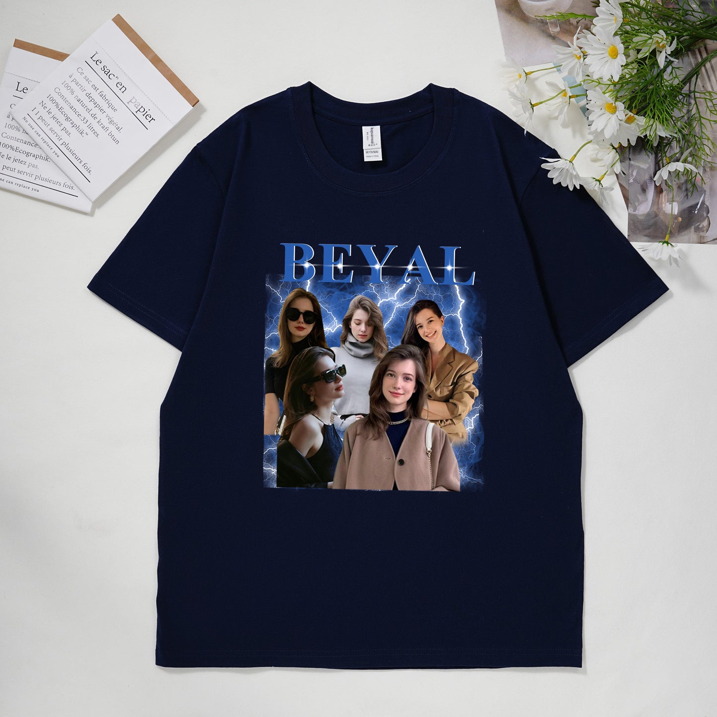 T-Shirt/Sweatshirt mit individuellem Fotodruck – Geschenk für Familienmitglieder, Tierliebhaber