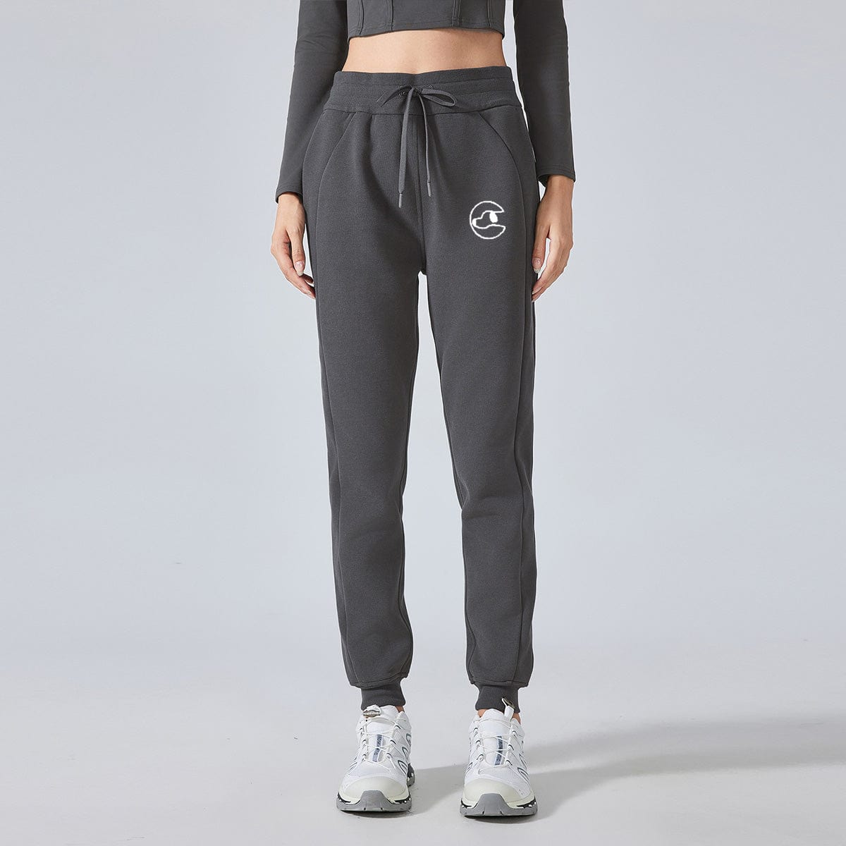 Stylish embroidery base fall sweatpants | comfortable everyday everything