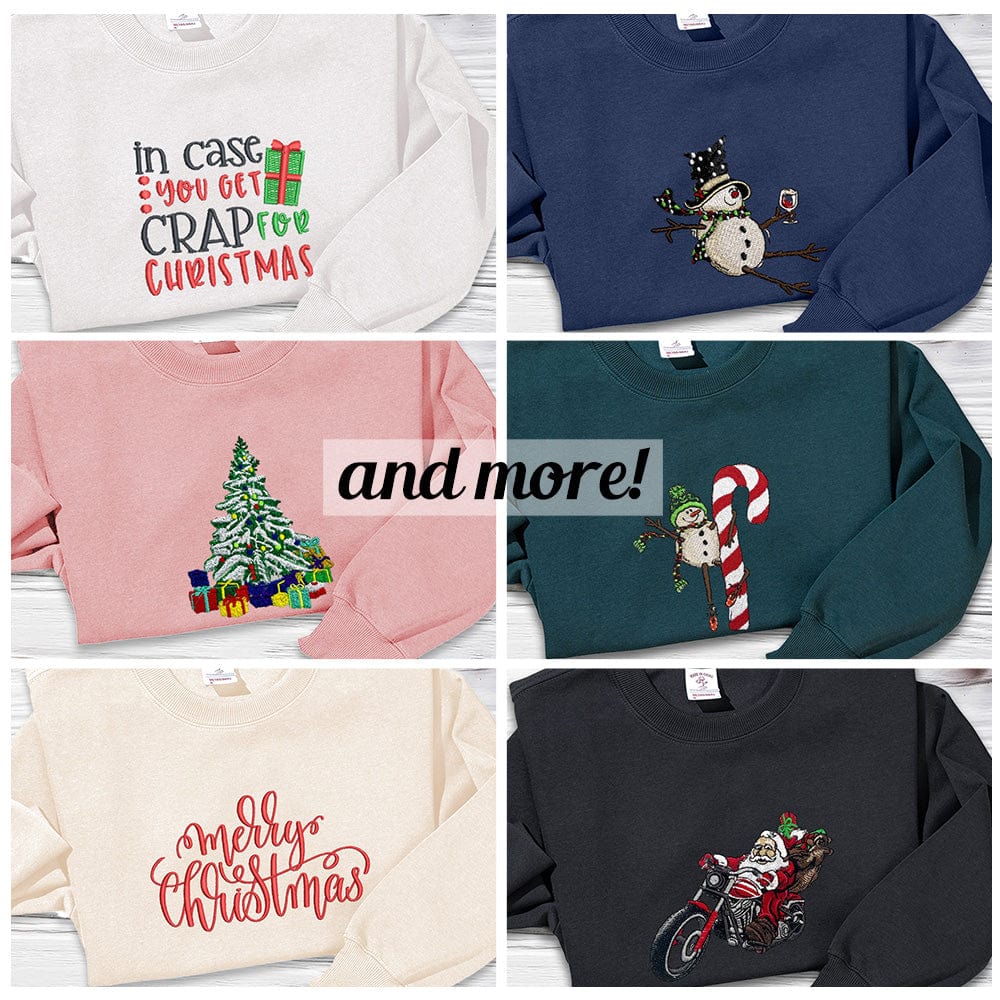 Customized Christmas Element Hoodie | Unique Embroidery, Make This Christmas Even More Special!