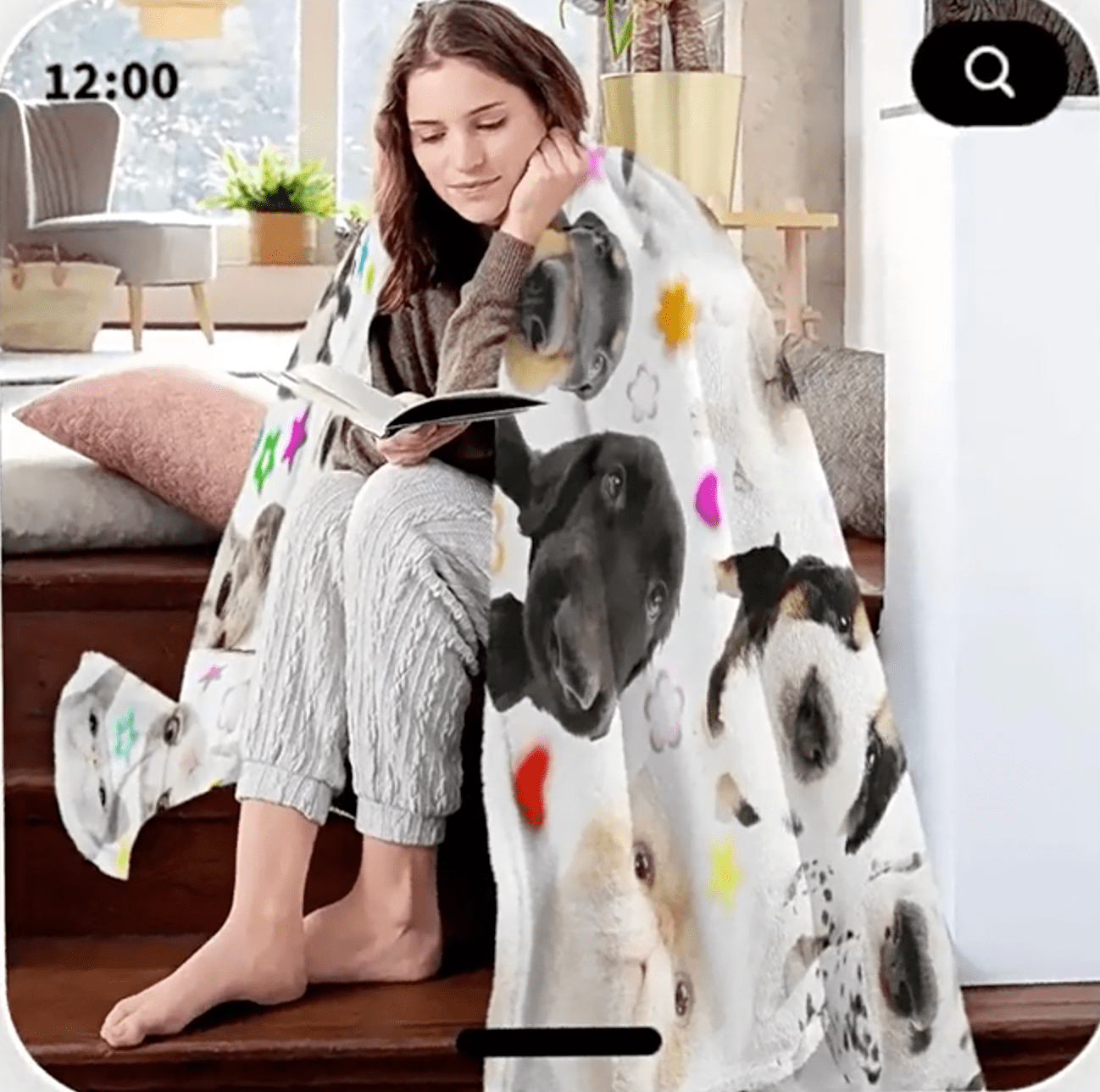 Blanket wool print Cute portable soft cover blanket flannel blanket for bed