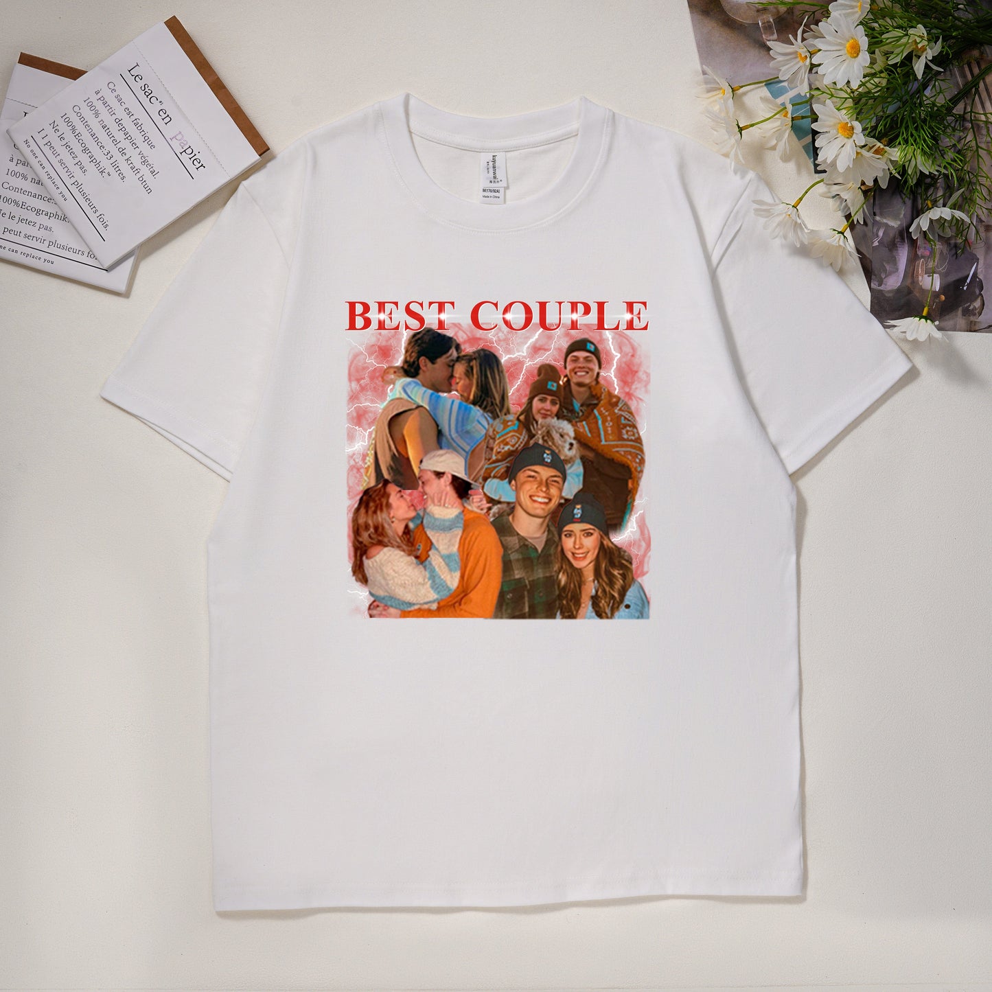 T-Shirt/Sweatshirt mit individuellem Fotodruck – Geschenk für Familienmitglieder, Tierliebhaber