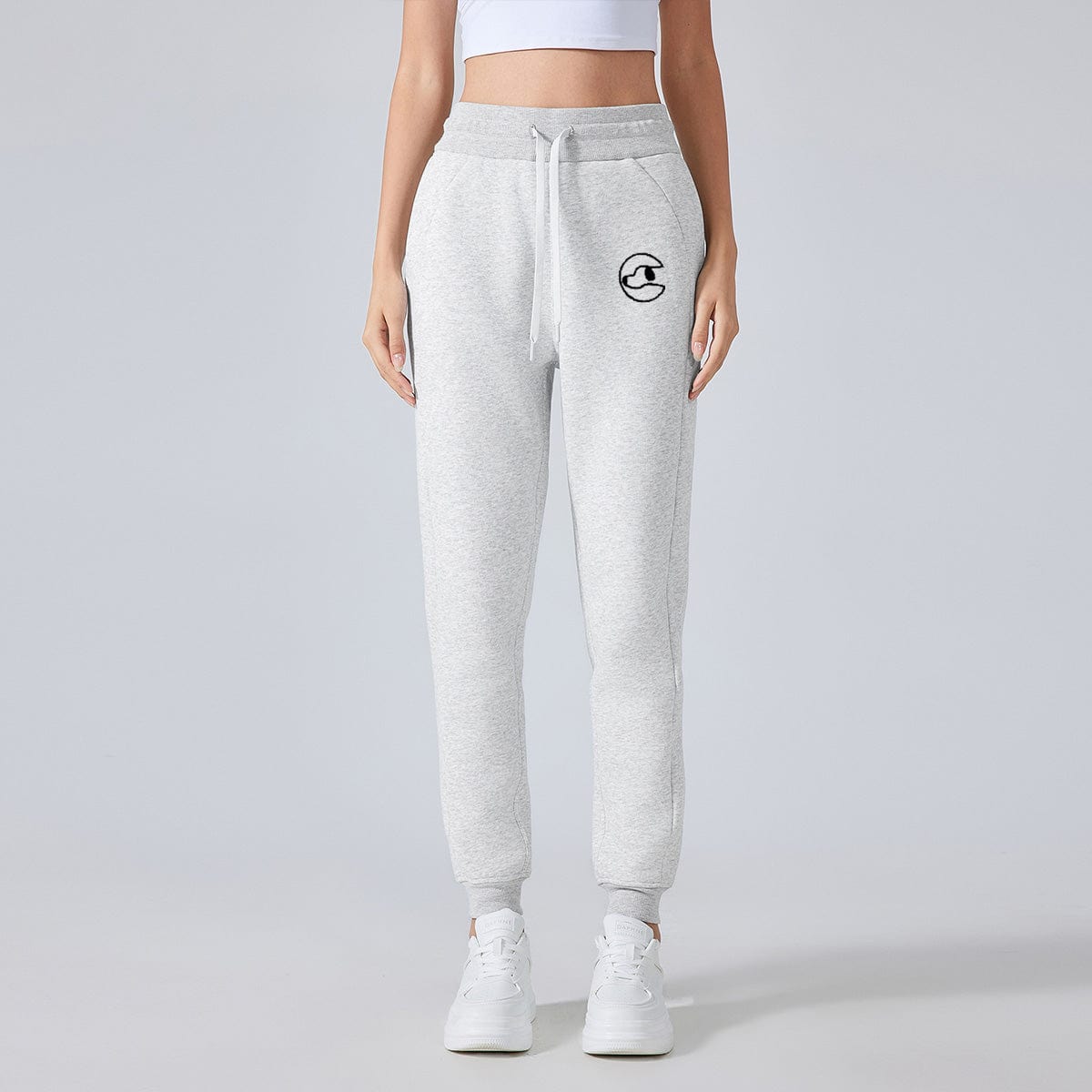 Stylish embroidery base fall sweatpants | comfortable everyday everything