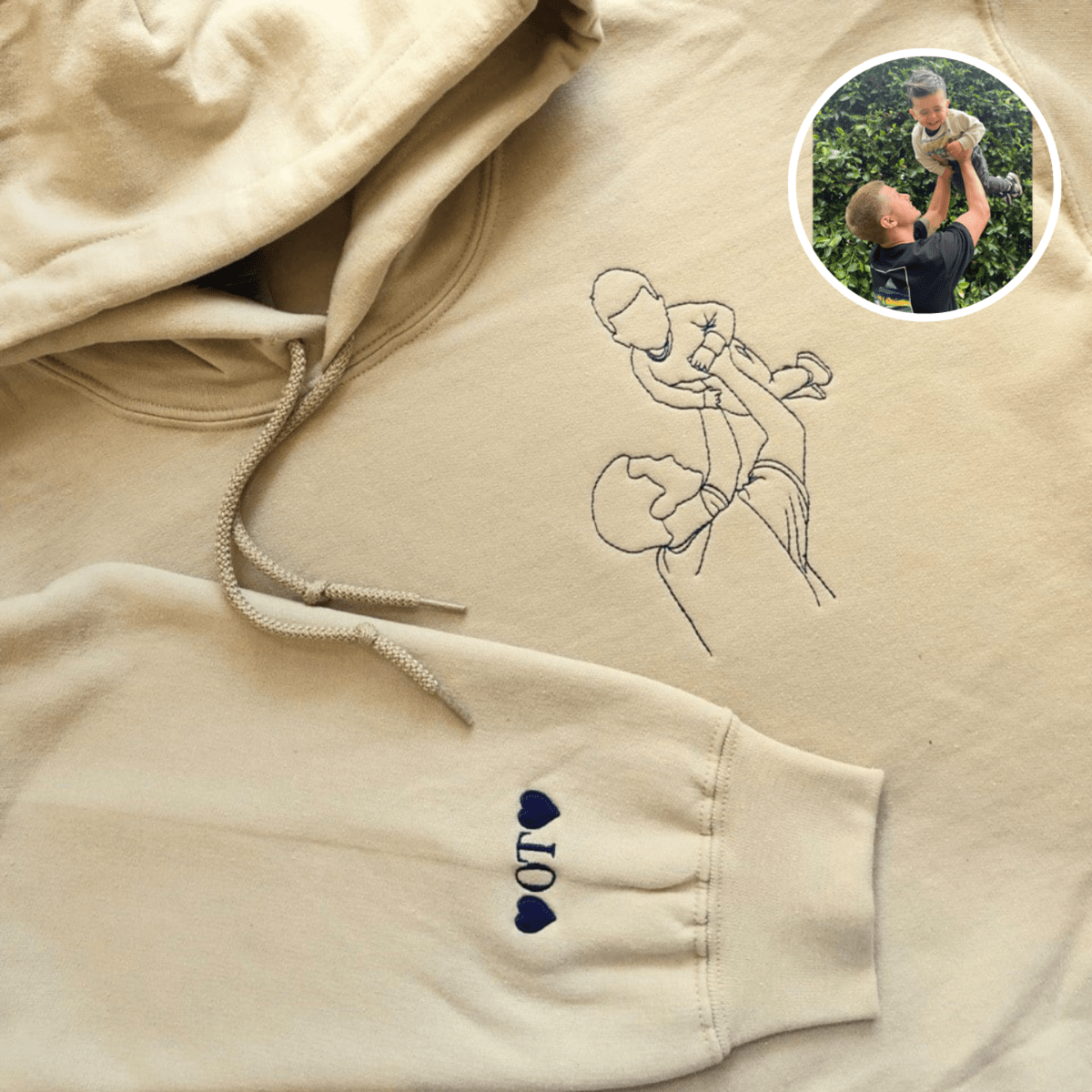 Father and Son Embroidered Sweatshirt, Hoodie, Personalized Father’s Day Gifts, Unique Gifts for Dad
