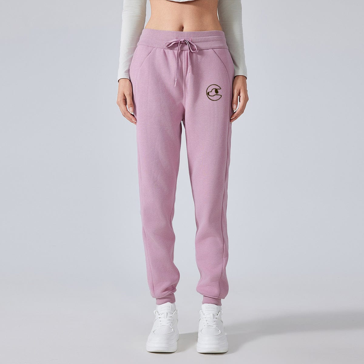 Stylish embroidery base fall sweatpants | comfortable everyday everything