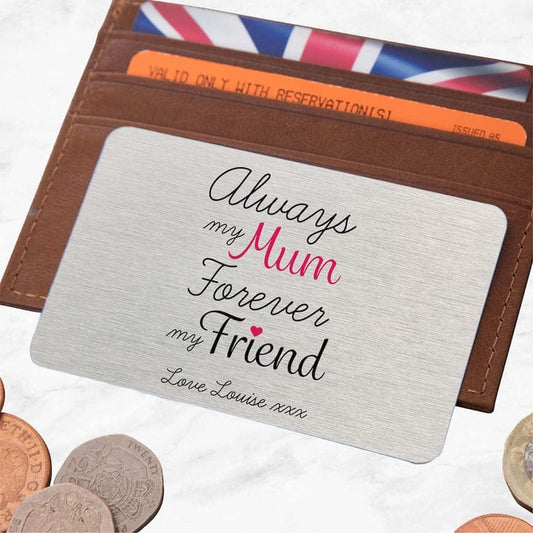 Customized Wallet Metal card for Mom