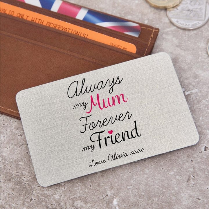 Customized Wallet Metal card for Mom