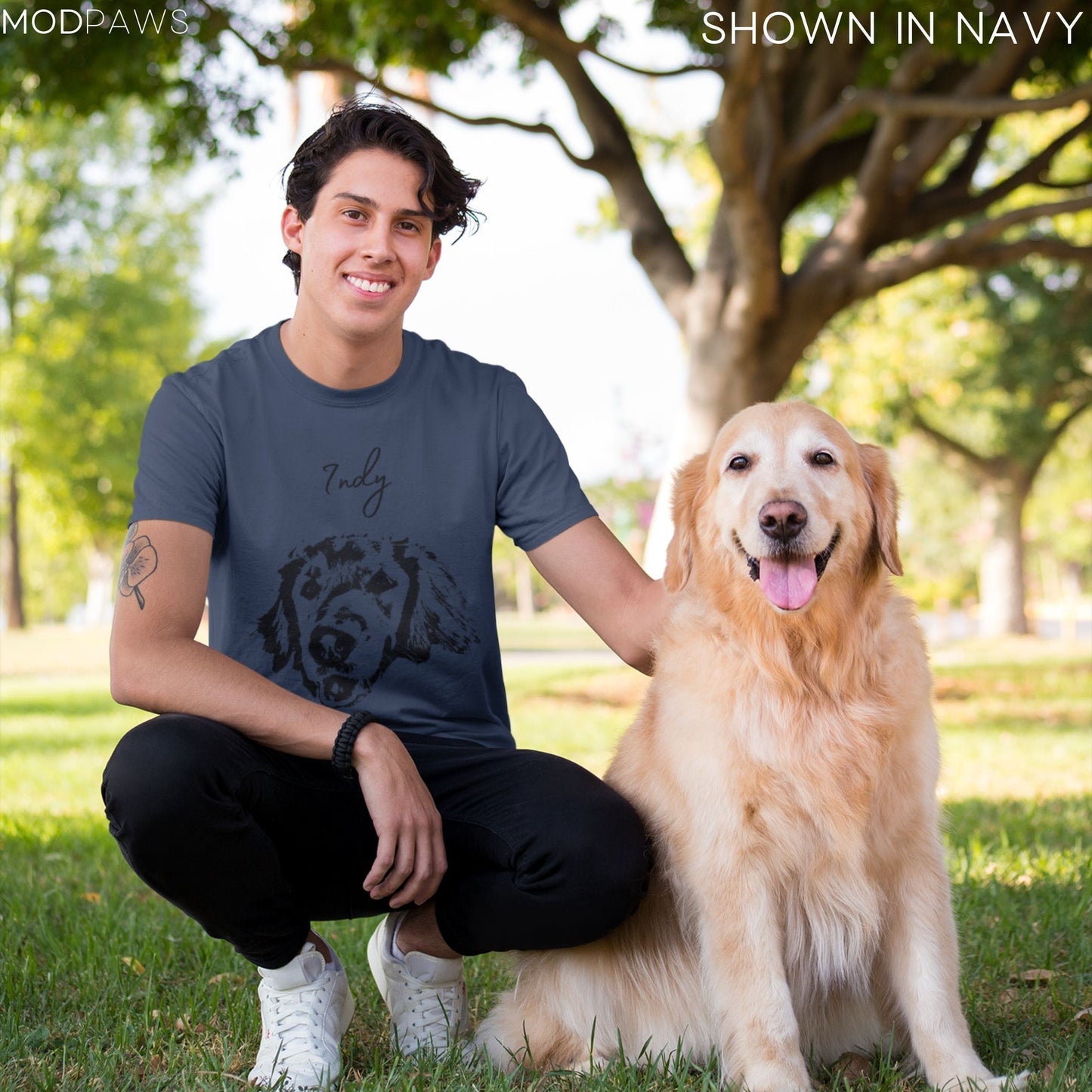 Camisa de mascotas personalizada - Foto de mascota + nombre