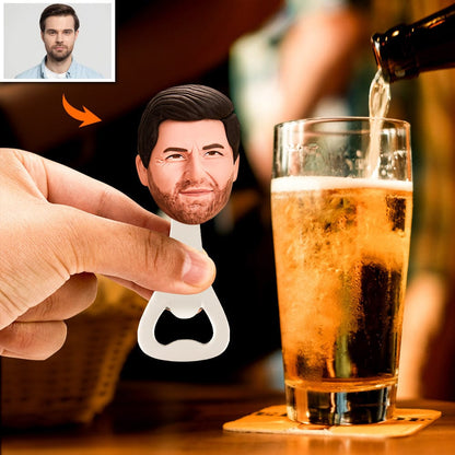 Custom Dad Face Bottle opener Personalized fun bottle opener best man gift