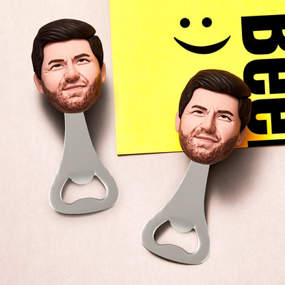 Custom Dad Face Bottle opener Personalized fun bottle opener best man gift