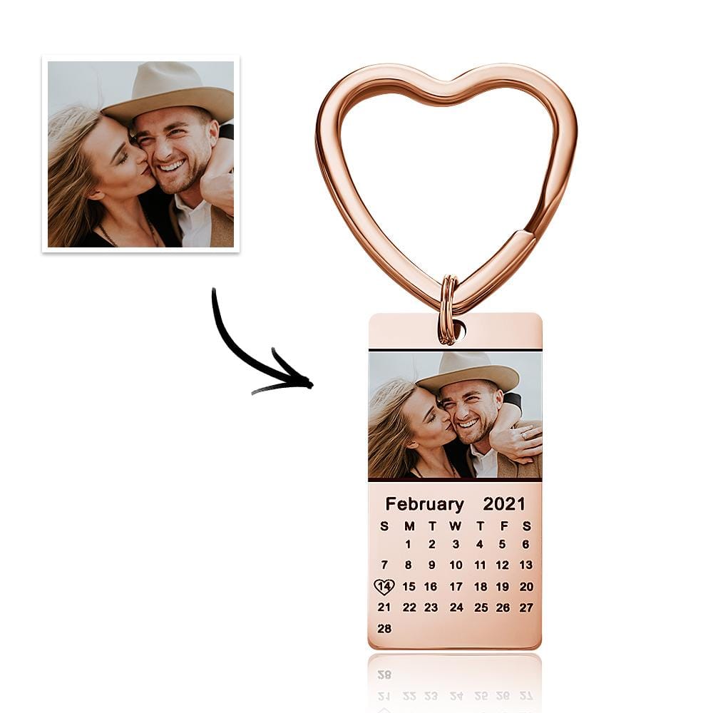 Custom Photo Keychain Calendar Keychain