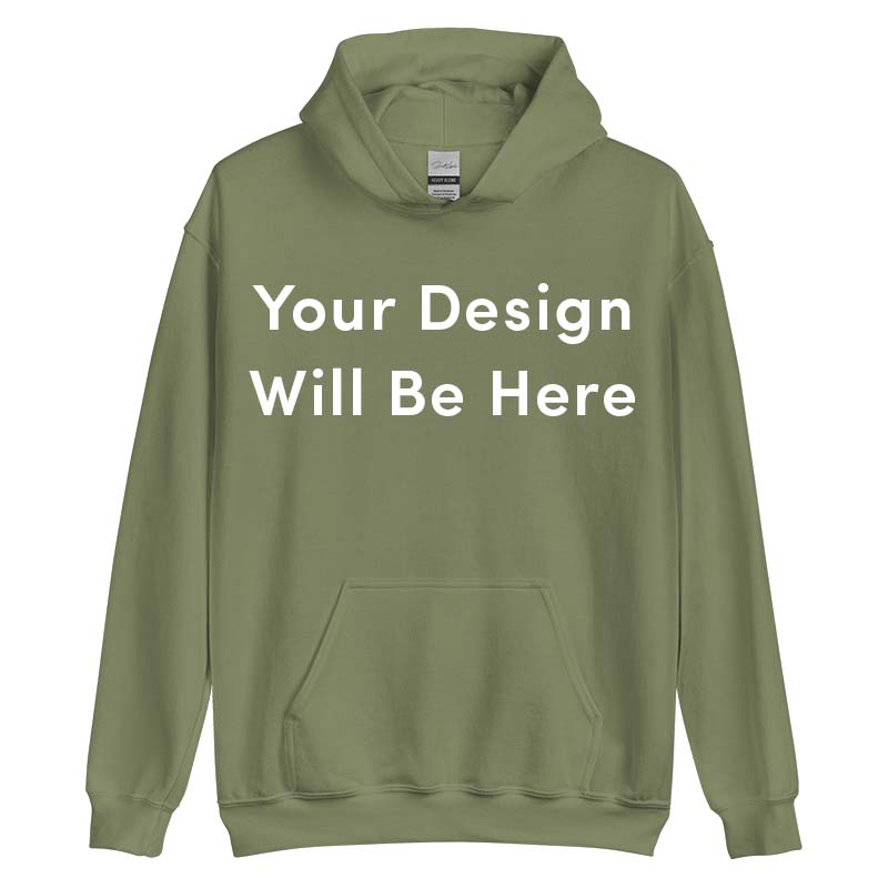 Custom Embroidered Hoodie with Text On Sleeve