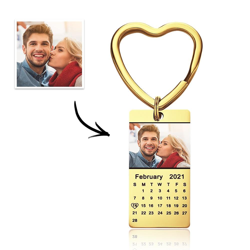 Custom Photo Keychain Calendar Keychain