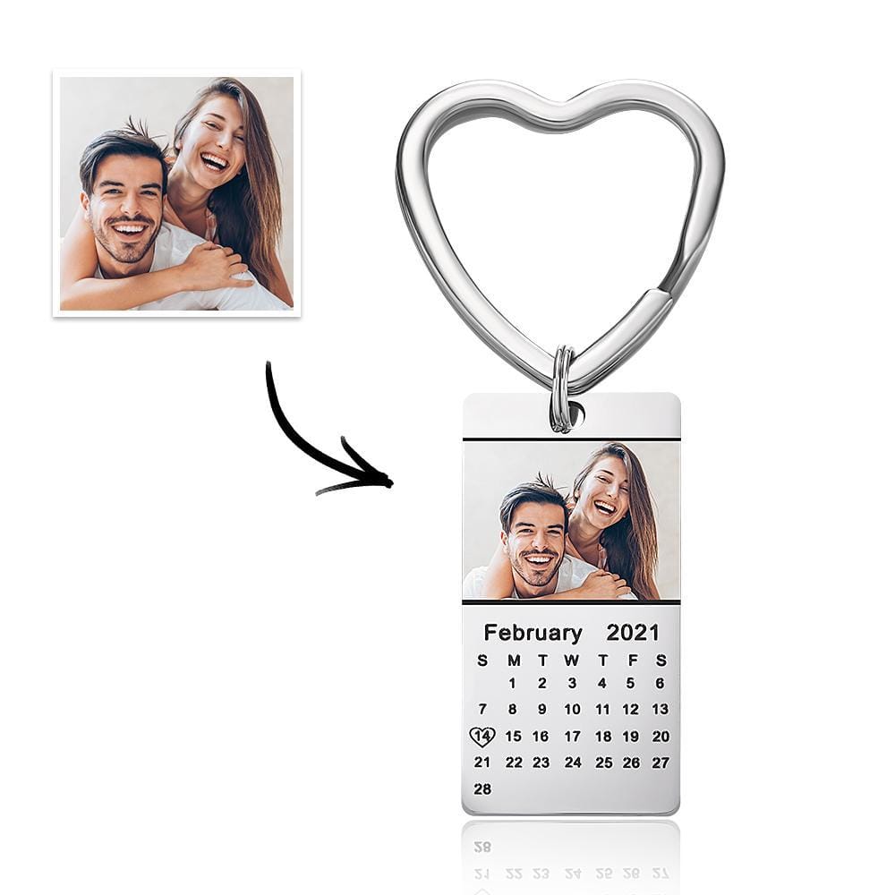 Custom Photo Keychain Calendar Keychain