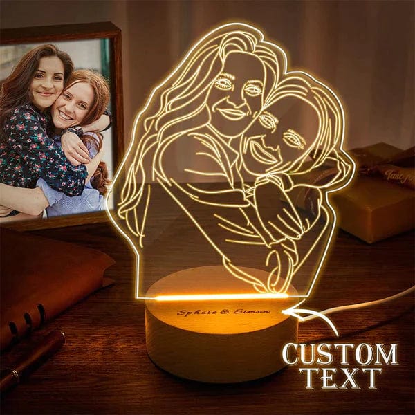 Cadeau personnalisé de lampe d’amour